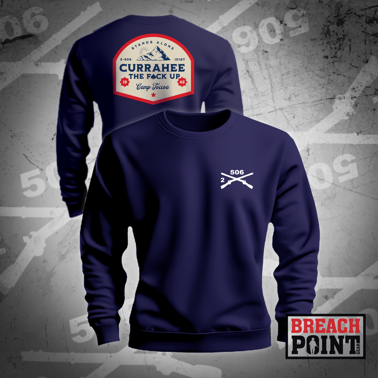 "WHITE CURRAHEE" 2-506 Infantry Regiment - Sweatshirt (CTFU)