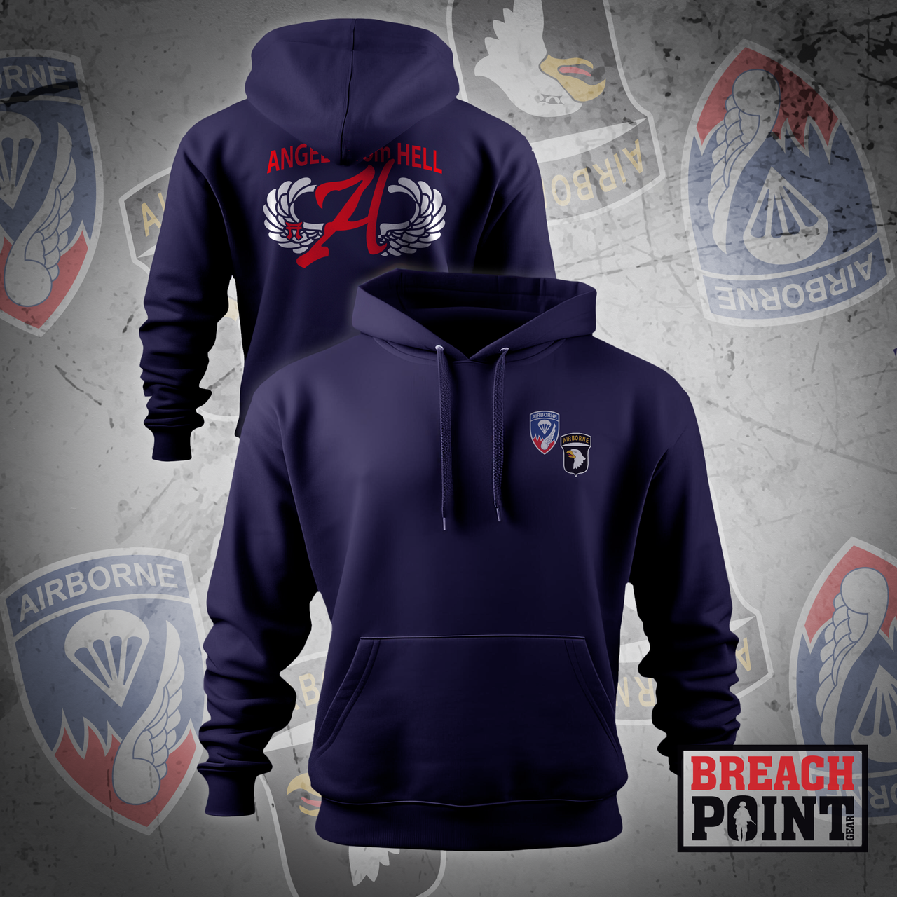 "ANGELS FROM HELL" A/3-187th Infantry Regiment - Hoodie