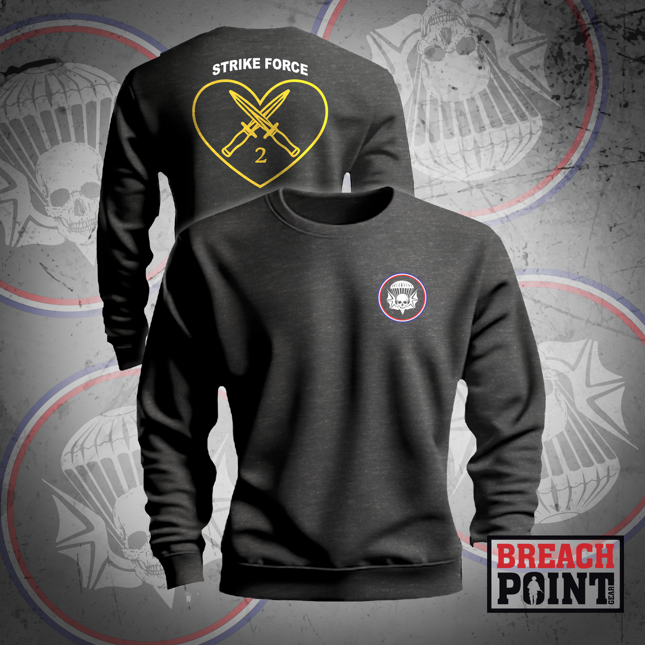 "STRIKE FORCE" 2-502nd Infantry Regiment - Sweatshirt