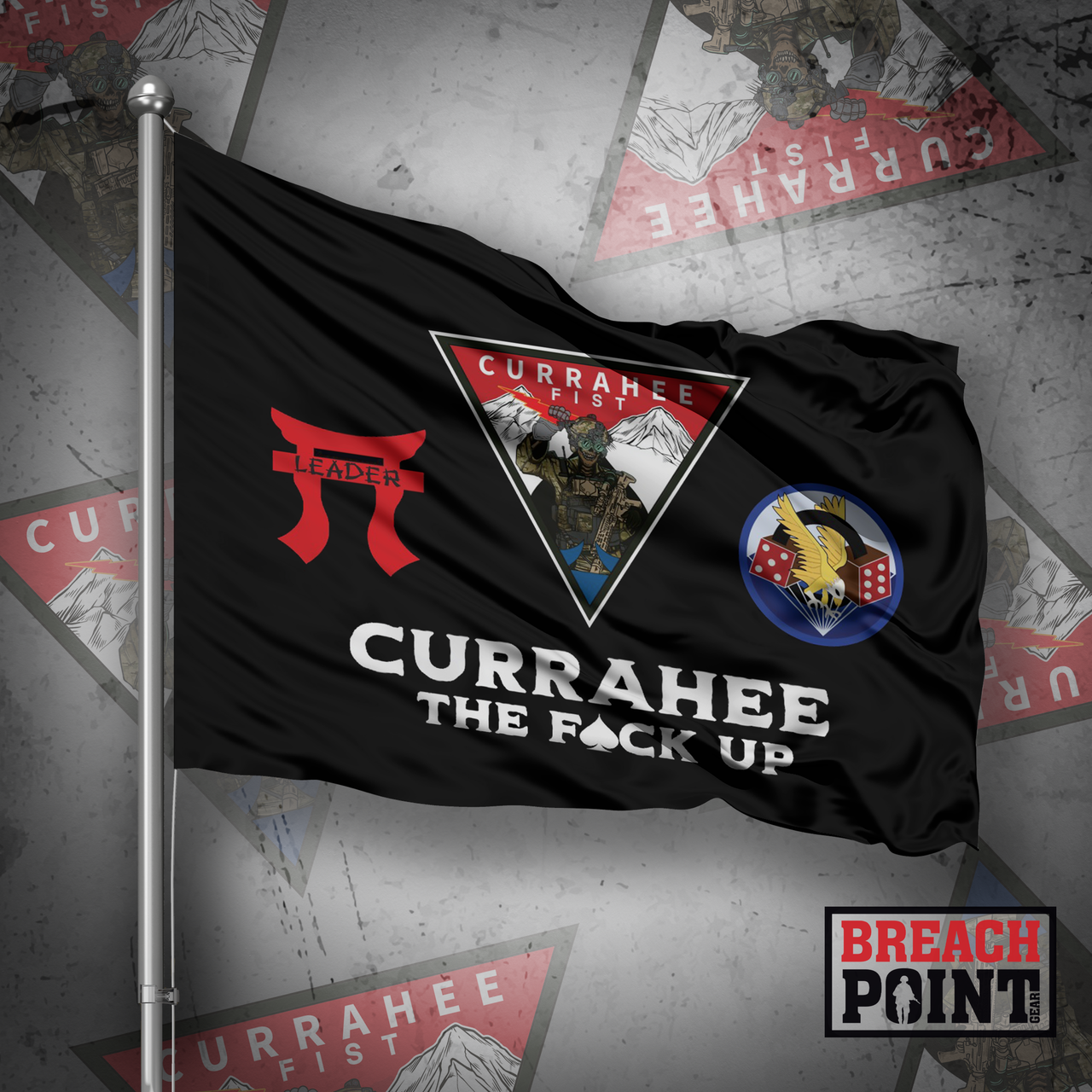 "CURRAHEE FIST" 2-506th Infantry Regiment - Flag