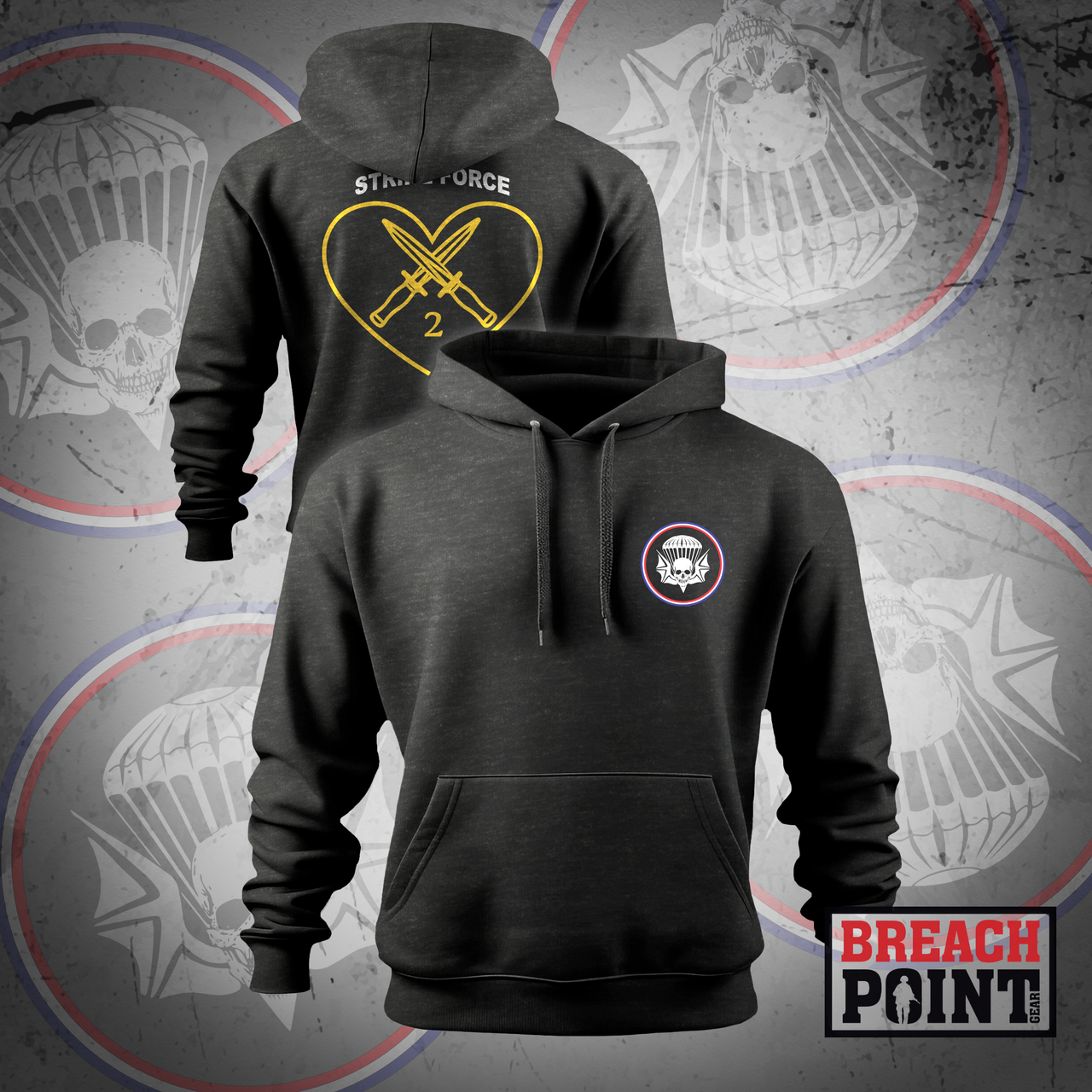 "STRIKE FORCE" 2-502nd Infantry Regiment - Hoodie