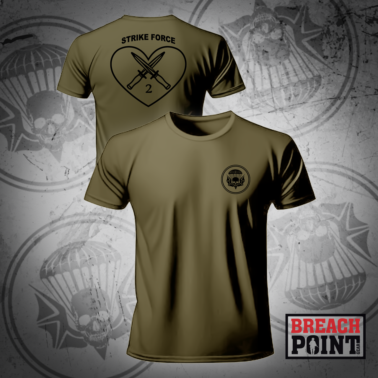 "STRIKE FORCE" 2-502nd Infantry Regiment - Military Tee