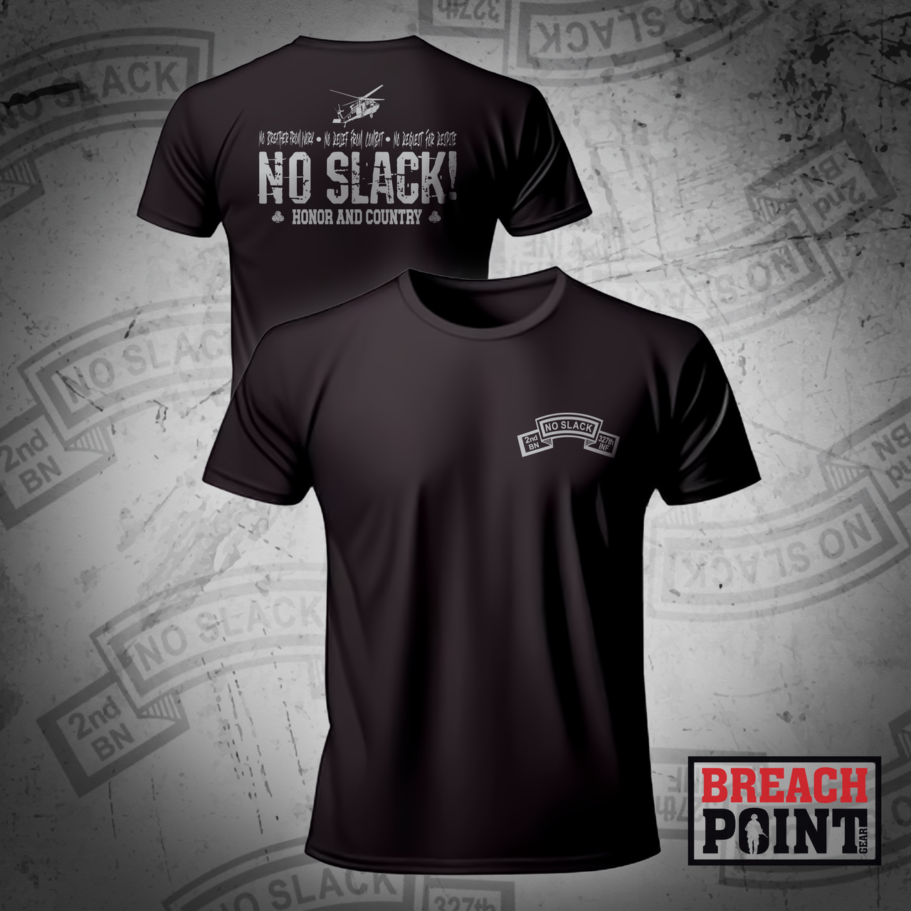 "NO SLACK" 2-327th Infantry Regiment - Shirts